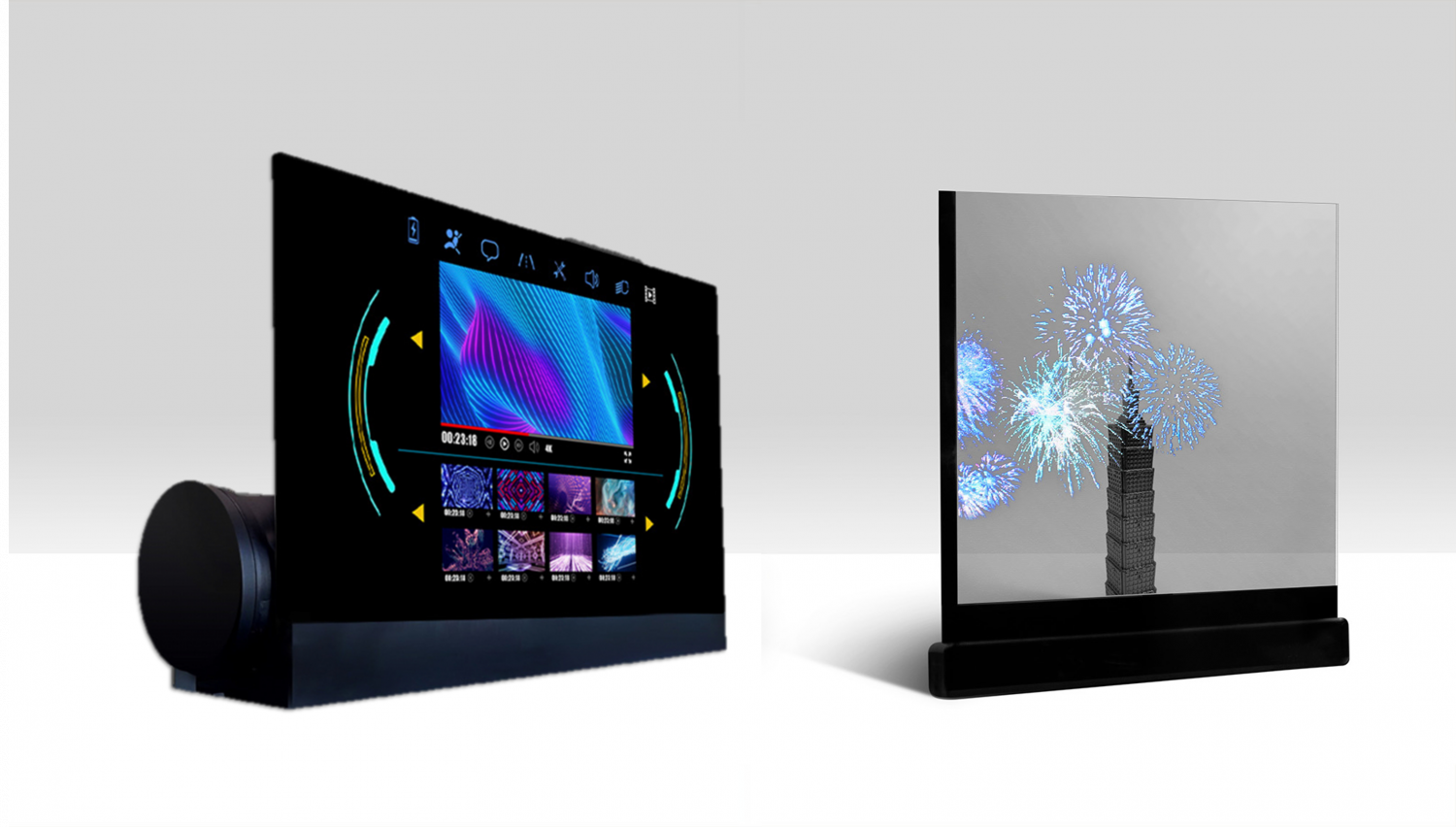 可卷式、折迭性、高透明